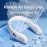 Portable Hanging Neck Fan Wearable USB Rechargeable LED Display For Traveling Outdoor Sports Fans