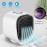 Portable Air Conditioner Cooling Fan Moisturizing & Hydrating Misting Fan Indoor Air Cooler 3 Air Speeds And 7 LED Lights 300ml Water Tank Capacity 3-in-1 Upgraded Personal Air Conditioner For Ro