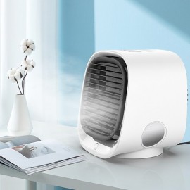 Portable Air Conditioner Cooling Fan Moisturizing & Hydrating Misting Fan Indoor Air Cooler 3 Air Speeds And 7 LED Lights 300ml Water Tank Capacity 3-in-1 Upgraded Personal Air Conditioner For Ro
