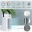 Portable Air Conditioner Fan 4 in1 Desktop Cooling Fan with 4 Wind Speed & 2 Spray Modes 7 Colors LED Light & 2-8H Timer 700ml Large Watertank High-Efficiency Cooling Fan for Room Office Bedroom